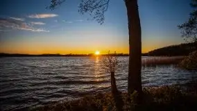 Zachód słońca nad jeziorem Ublik Wielki, maj 2020 r. - zdjęcie 33