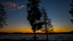 Zachód słońca nad jeziorem Ublik Wielki, maj 2020 r. - zdjęcie 43