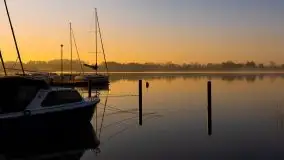 Wschód słońca nad jeziorem Ryńskim, Bocianie Gniazdo - zdjęcie 13