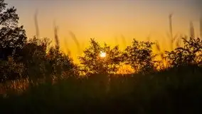 Zachód słońca widoczny z Grodzisko Święta Góra - zdjęcie 44