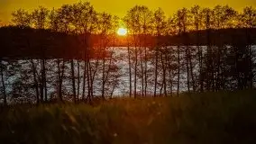 Zachód słońca widoczny z Grodzisko Święta Góra - zdjęcie 30