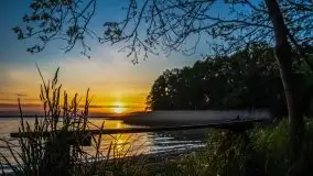 Majowy zachód słońca nad jeziorem Dargin - zdjęcie 38