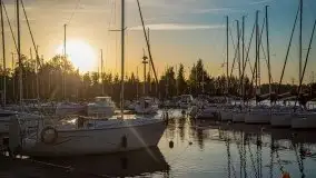 Majowy zachód słońca w Węgorzewie - zdjęcie 1