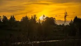 Zachód słońca w okolicach miejscowości Miłki - zdjęcie 3