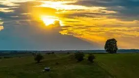 Zachód słońca w okolicach Upałt Małych - zdjęcie 2