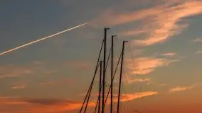 Zachód słońca, Tło dla Mew i Marina Rydzewo - zdjęcie 15