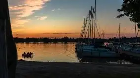 Zachód słońca, Tło dla Mew i Marina Rydzewo - zdjęcie 30