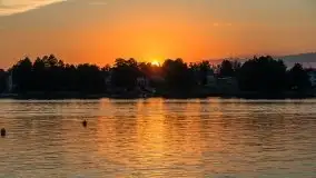 Zachód słońca, Tło dla Mew i Marina Rydzewo - zdjęcie 16