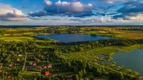 Zachód słońca, plaża Bogacko, jezioro Dejguny - zdjęcie 16
