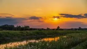 Zachód Słońca nad kanałem Jeglińskim - zdjęcie 2