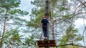 Park linowy Hotel Tajty, Wilkasy koło Giżycka - zdjęcie 9