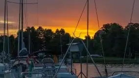 Wschód słońca w Stanicy Wodnej Stranda - zdjęcie 10