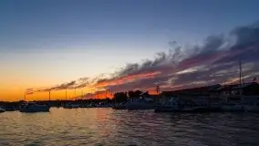 Zachód słońca, Ekomarina Giżycko, sierpień 2020 - zdjęcie 1