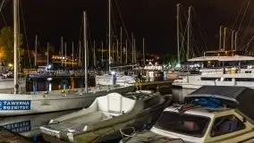 Port AZS Wilkasy skąpany w ciemnościach nocy - zdjęcie 14