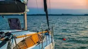 Wrześniowy zachód słońca w porcie Nowy Harsz, jez. Dargin - zdjęcie 3