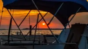 Wrześniowy zachód słońca w porcie Nowy Harsz, jez. Dargin - zdjęcie 39