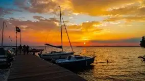 Wrześniowy zachód słońca w porcie Nowy Harsz, jez. Dargin - zdjęcie 23