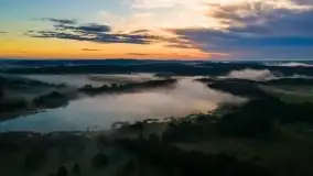 Wschód słońca nad jeziorem Pozezdrze - zdjęcie 1