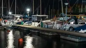 Noc w porcie PTTK Wilkasy nad jeziorem Niegocin - zdjęcie 8