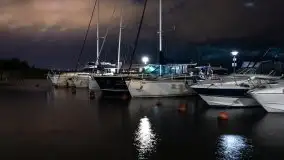 Noc w porcie PTTK Wilkasy nad jeziorem Niegocin - zdjęcie 22