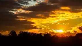 Zachód słońca nad mazurskimi polami, okolice wsi Sulimy - zdjęcie 4