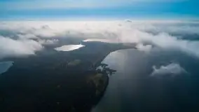 Mgła nad jeziorem Dargin i Nowym Harszem - zdjęcie 53