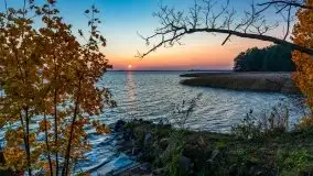 Zachód słońca, jezioro Dargin, przystań Melnik - zdjęcie 7