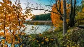 Zachód słońca, jezioro Dargin, przystań Melnik - zdjęcie 21