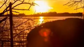 Zachód słońca i resztki jesieni nad jeziorem Ołów - zdjęcie 13