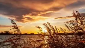 Zachód słońca i resztki jesieni nad jeziorem Ołów - zdjęcie 30