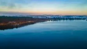 Pierwszy śnieg i wschód słońca nad jeziorem Boczne - zdjęcie 75