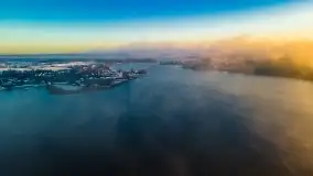 Pierwszy śnieg i wschód słońca nad jeziorem Boczne - zdjęcie 63