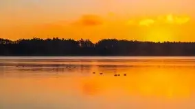 Pierwszy śnieg i wschód słońca nad jeziorem Boczne - zdjęcie 47