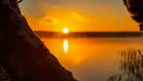 Pierwszy śnieg i wschód słońca nad jeziorem Boczne - zdjęcie 67