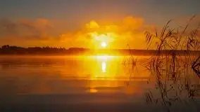 Pierwszy śnieg i wschód słońca nad jeziorem Boczne - zdjęcie 96