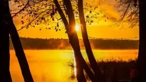 Pierwszy śnieg i wschód słońca nad jeziorem Boczne - zdjęcie 79