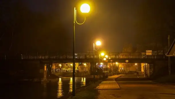 Nocne listopadowe kolory Giżycka - zdjęcie 2