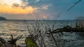 Wschód słońca przy moście Sztynorckim i jeziorze Dargin - zdjęcie 27