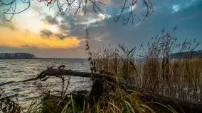 Wschód słońca przy moście Sztynorckim i jeziorze Dargin - zdjęcie 22