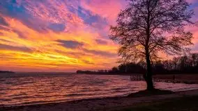 Piękny, grudniowy wschód słońca nad jeziorem Święcajty, 2020 - zdjęcie 26