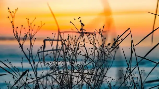 Zimowy wschód słońca nad jeziorem Dargin i... -27 stopni - zdjęcie 4