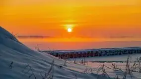 Zimowy wschód słońca nad jeziorem Dargin i... -27 stopni - zdjęcie 84