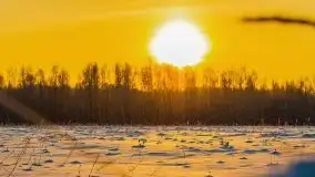 Zimowy wschód słońca nad jeziorem Dargin i... -27 stopni - zdjęcie 91