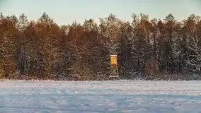 Zimowy wschód słońca nad jeziorem Dargin i... -27 stopni - zdjęcie 83