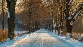 Zimowy wschód słońca nad jeziorem Dargin i... -27 stopni - zdjęcie 109