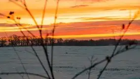 Wschód słońca w okolicach Sztynortu, zima 2021 - zdjęcie 36