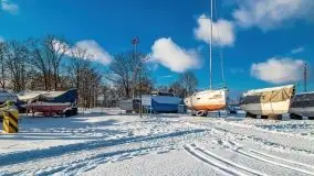 Port w Sztynorcie w zimowej scenerii, styczeń 2021 r. - zdjęcie 36