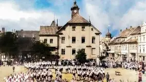 Przedwojenne pokolorowane zdjęcia Mrągowa (Sensburg) - zdjęcie 51