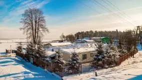 Zima w porcie AZS, jezioro Niegocin, 2021 r. - zdjęcie 1