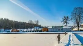 Zima w porcie AZS, jezioro Niegocin, 2021 r. - zdjęcie 24